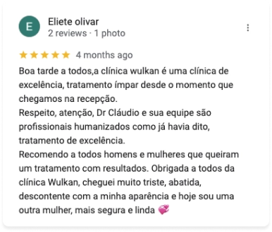 Tratamento a laser na Clínica Wulkan